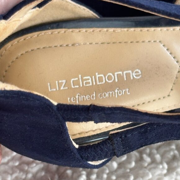 Liz Claiborne Refined Comfort Navy Blue Heels size 8.5 NEW never worn! - Picture 5 of 7